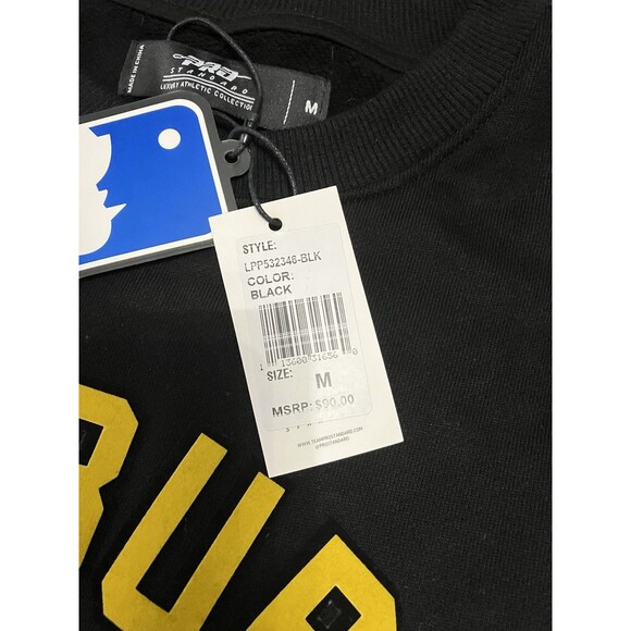 Men’s Pro Standard Size M Pittsburg Pirates Black Crewneck Sweater NWT MLB - Picture 4 of 5